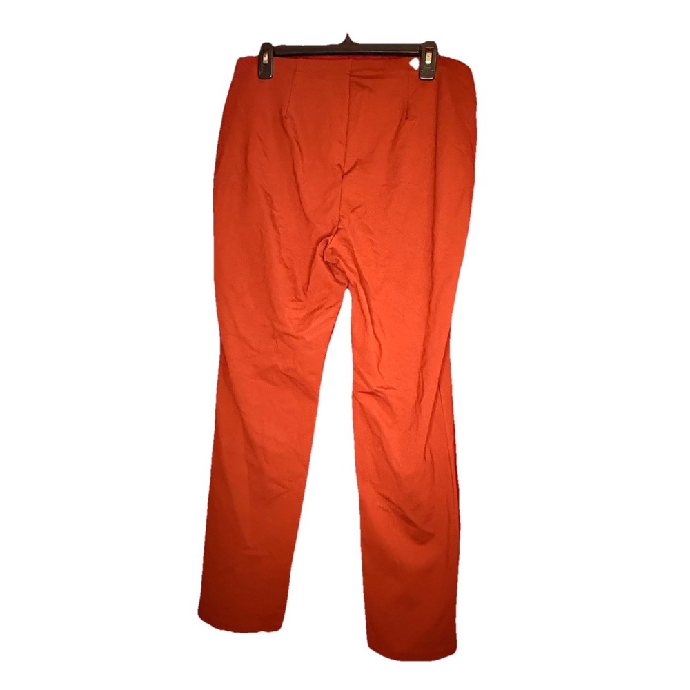 Liz Clairborne Women's Rust Red Pants Straight Leg, Sz Large, CB#17